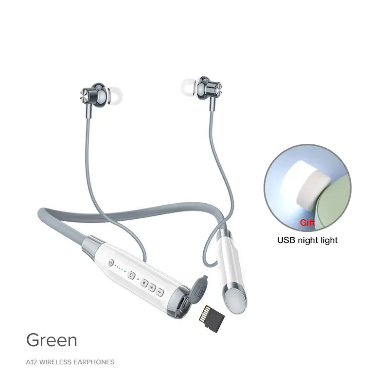 EARDECO 100 Hours Playback Bluetooth Headphone Neckband Wireless Headphones Bass Auriculares Bluetooth Earphone with Mic Stereo
