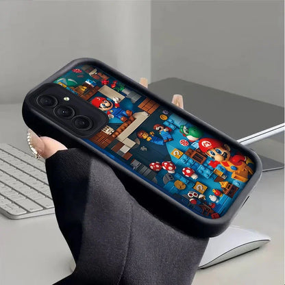 Super M-Marios Bros Case for Samsung Galaxy A53 A50 A50S A36 5G A35 A34 A33 A32 A30 A26 A24 A23 A22 A20 A16 A15 A14 A13 4G Cover