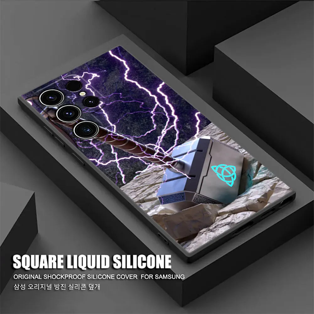 Marvel Spiderman Venom Deadpool Phone Case For Samsung Galaxy S24FE Cases S25 S23 S21 Ultra S24 FE S22 Plus A35 A54 A55 5G Cover