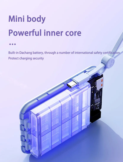 Oneplus Built in Cables Power Bank 4 In1 50000mAh Large Capacity Intelligent Digital Display Light Portable Battery For Samsung