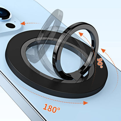 Stand For Tablet Magnetic 2 Sections Simplicity Rotation Ring Phone Handphone Popsocket Magsafe Ipad Holder Double Side Silicone
