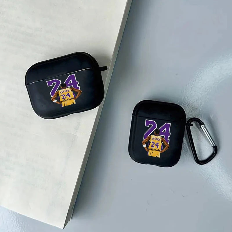 Hot Off Stylish Black Airpods Case Clear Case For Airpods 4 2 3 Pro 2 Generation Airpod Pro Cover Gift For Boyfriend Earphone