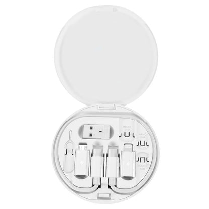 60W Multi USB Charging Adapter Cable Kit, USB C Conversion Kit USB A and Type C to Male Micro/Type C, Phone Data Transfer, Card