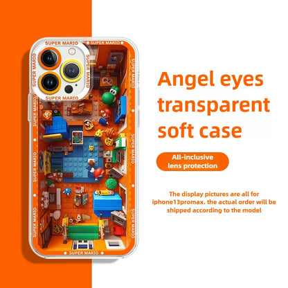 Super M-Marios Bros Clear TPU Case for Xiaomi Redmi Note 14 13 12 5G Plus 11 Pro 14C 13C 12C 10S 9 4G A2 A1 Soft Silicone Cover