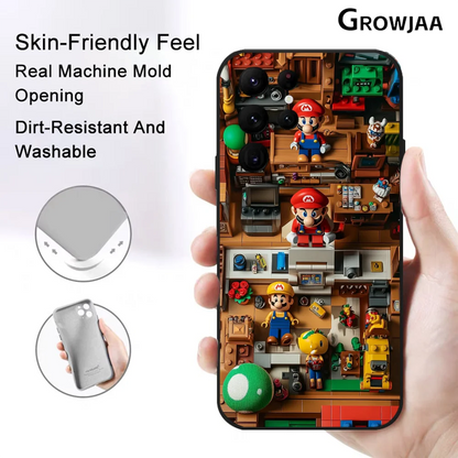 Super M-MarioS Bros Game Phone Case for Samsung Galaxy S24 Ultra S22 S23 Ultra S21 S20 5G Protective Silicone TPU Funda