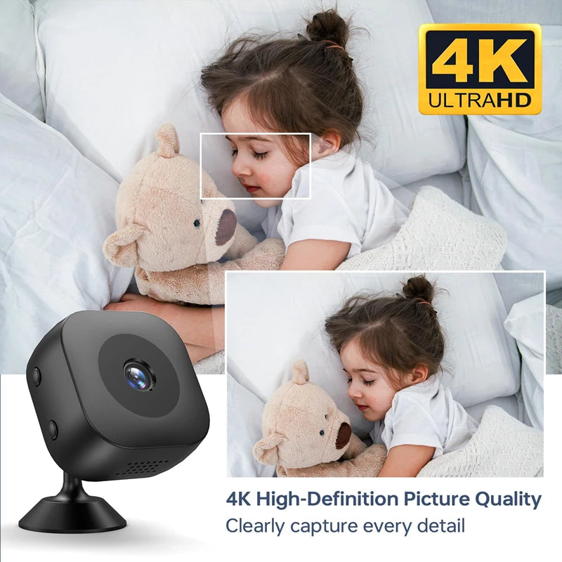 Mini 4K HD Camera WiFi Wireless Monitoring Security Protection Remote Monitor Video Surveillance Smart Home Security System 2026