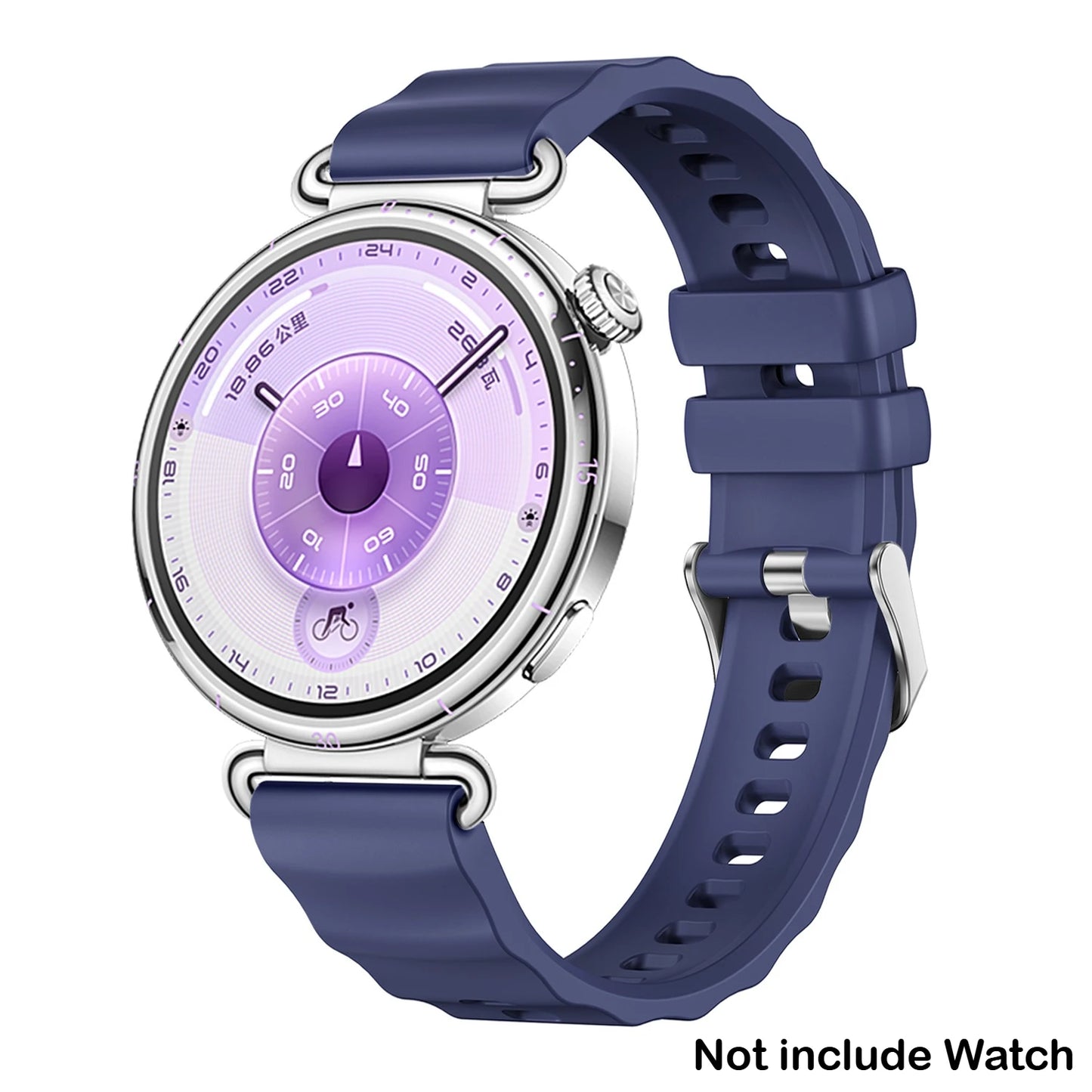 18mm Silicone Band for Huawei Watch GT6 41mm Sport Strap Metal Buckle Correa for Huawei Band GT6 Smartwatch Replacement Bracelet