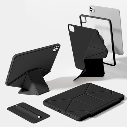 ZOYU for iPad 10/11th Increase Height Bracket Case, Magnetic Transparent Removable Cover iPad Pro 11 12.9 13 Air 4/5th mini 6/7