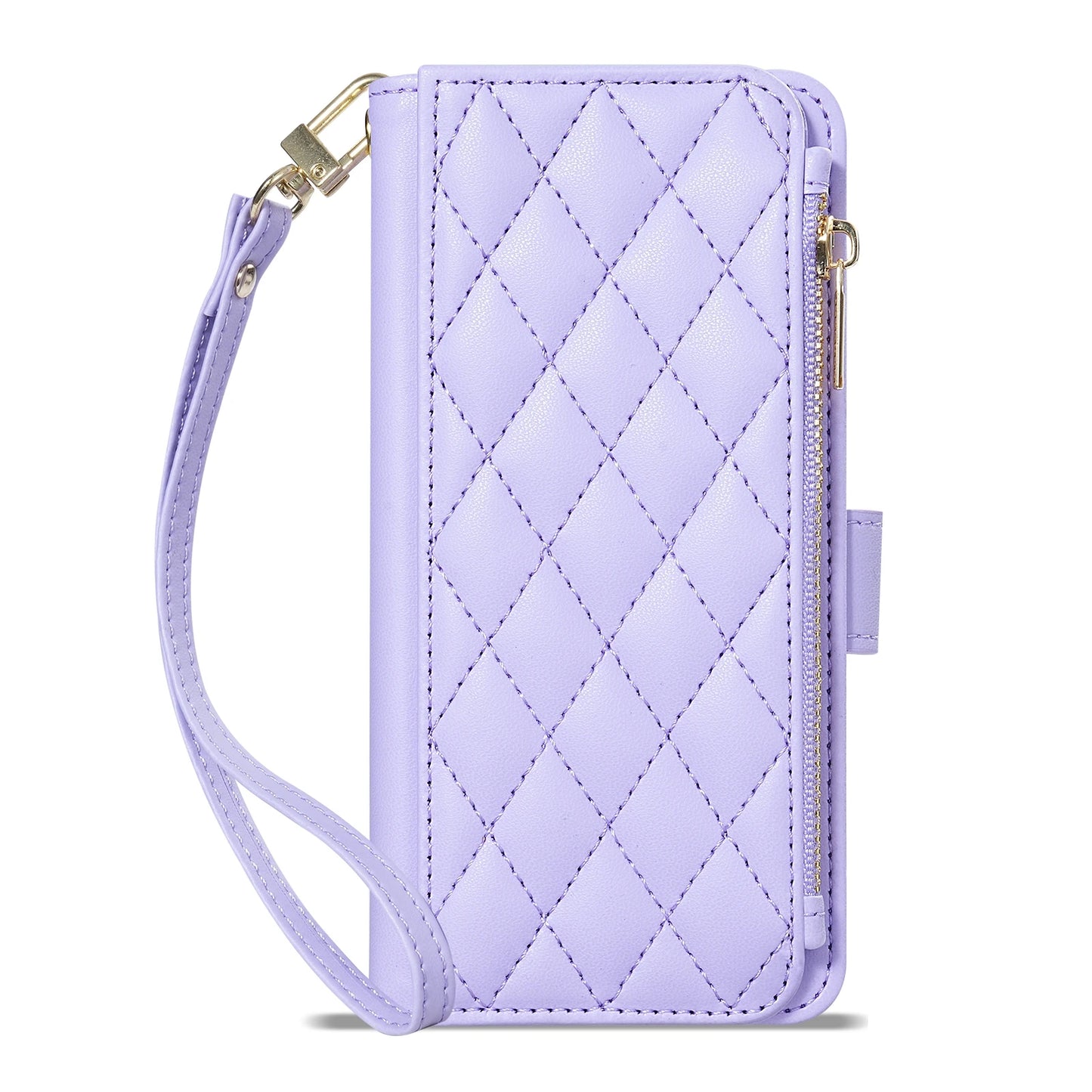 Wallet Small Fragrance Zipper Card Slot Kickstand Magnetic Flip Leather Case For Samsung Galaxy S25 Ultra S24 FE S23 Plus S22