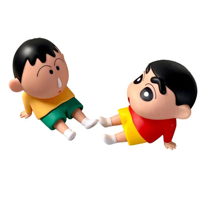 Cartoon Crayon Shin-Chan Boochan Phone Holder Desktop Anime Ornaments Watching Tv Cartoon Phone Support Cute Doll Gifts