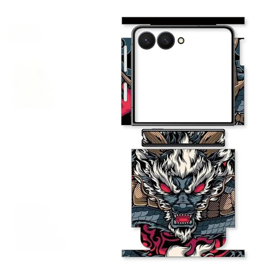 Skin For Samsung Galaxy Z Flip 7 6 5 4 2 Back Film Sticker Full Cover Protective Decal Wrap Side Frame Back Screen Protector