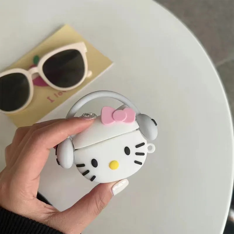 3D Cartoon Case for AirPods 4 2024 New Silicone Earphone Charging Case for AirPods Pro 2 Cover for AirPods 3 With Hook