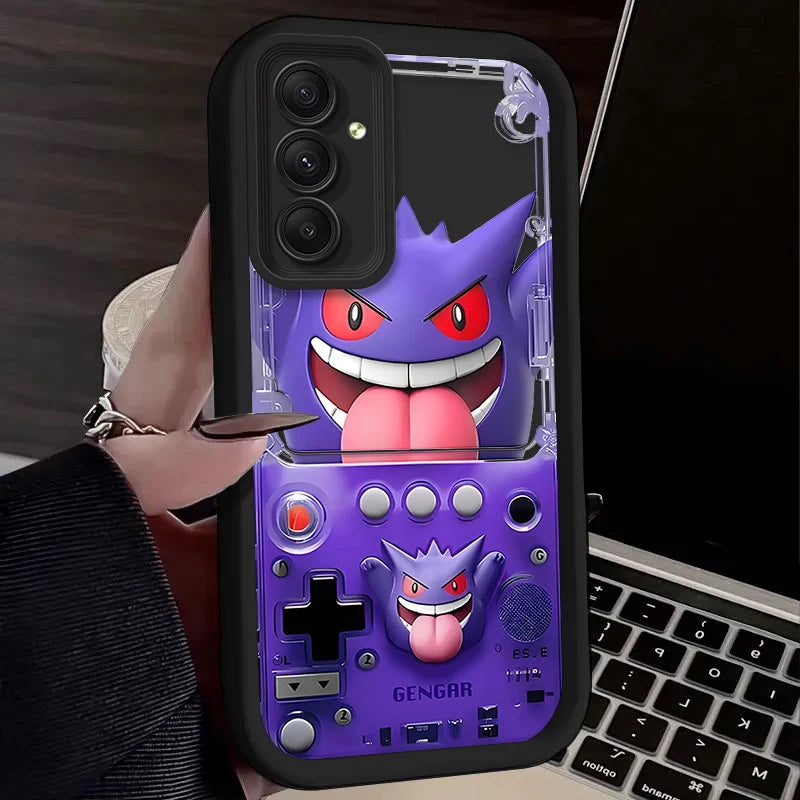 P-Pokemon Gengar Game Silicone Case for Samsung Galaxy A24 A25 A55 A35 A15 A05 A05S A16 A06 A13 A23 A12 A22 A32 A52 A71 A51 4G