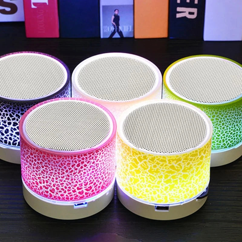 Wireless Bluetooth Speaker Mini PC Loudspeaker Crack LED SD Card USB Subwoofer Portable Music Sound Column For Desktop Computer