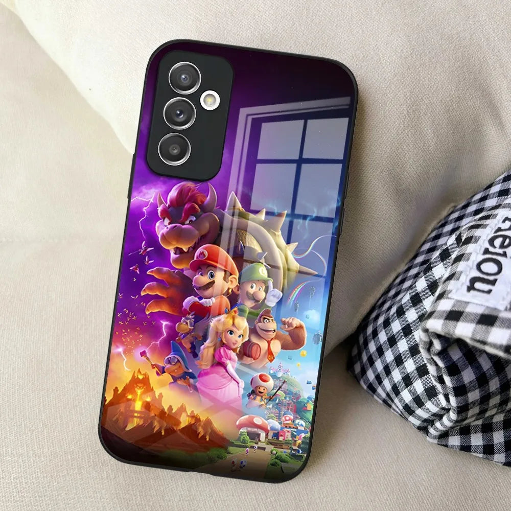 Hot Games M-Marioes Phone Case for Samsung S24 Ultra S23 S22 S20 Fe S21 Plus Galaxy A54 A34 A24 A53 Note 20 Glass Cover