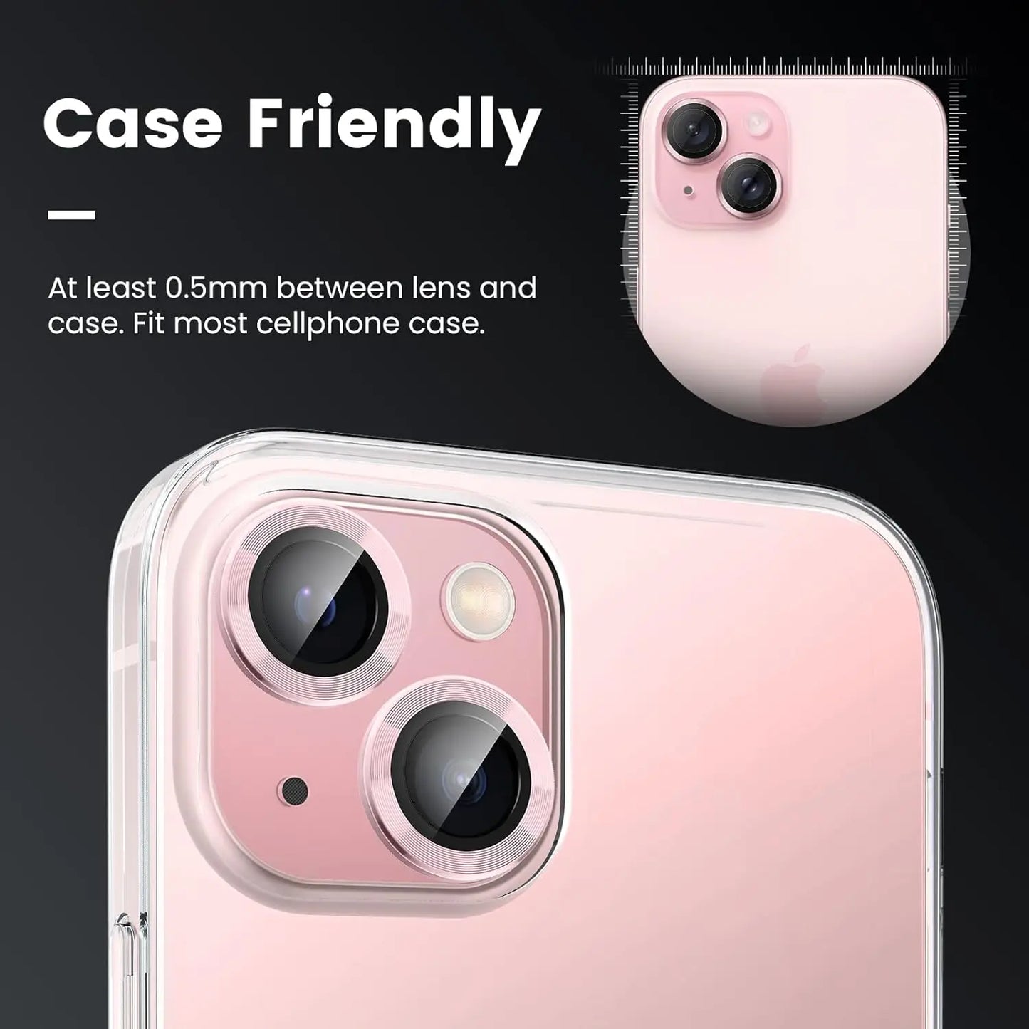Camera Lens Protector Cover For iPhone 15 Pro Max 14 Plus 13 Mini 15Pro 14Pro 13Pro 15Plus 14Plus 13mini Protection Accessories