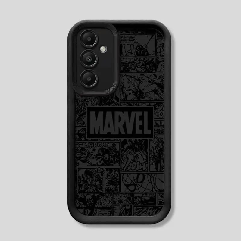 Phone Case for Samsung Galaxy A15 A25 A35 A55 A51 A71 A72 A73 A52 A52s A53 A54 5G TPU Silicone Soft Avengers Marvel Logo Comics