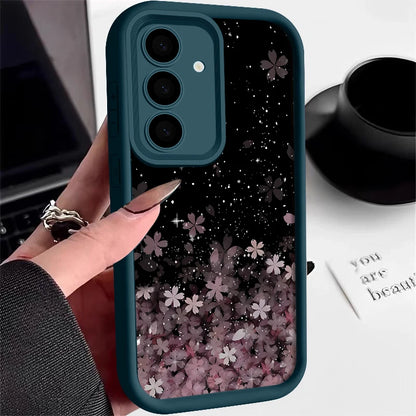 Sakura Case For Samsung Galaxy S24 S23 Ultra S22 S21 S20 FE S25 Edge A14 A15 A56 A34 A35 A52 A53 A54 A55 5G Shockproof Cover