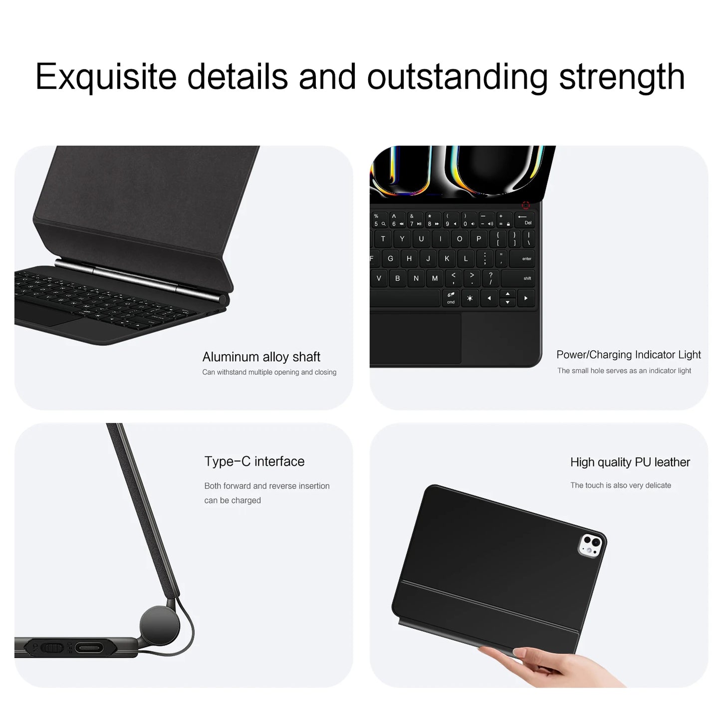 Backlight Magic Keyboard for iPad Pro 11 13 M5 2025 Case for iPad Air 11 13 Inch 2026 M4 M3 M2 Case Pro 13 11 M4 Smart Cover