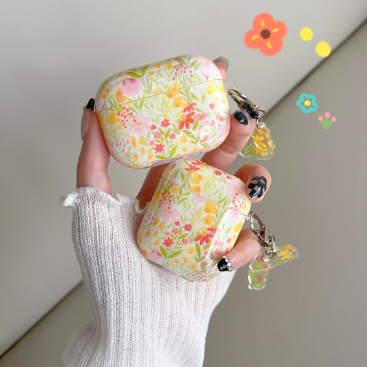 glamorous floral pattern case for the AirPods1/2 AirPods3 AirPods pro and pro2 TPU headphone covers