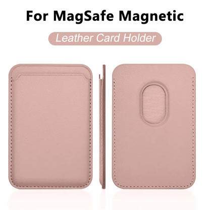 Luxury For Magsafe Magnetic Leather Wallet Case For iPhone 13 17 16 14 Pro Max 15Pro S25 Card Holder Phone Bag Cover Accessories