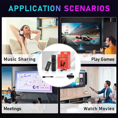 TV98 TV Stick Android 12.1 4K HD 2G 16G TV Box 2.4G 5G Dual Wifi Smart TV Box Media Player TV Receiver Andriod TV Stick