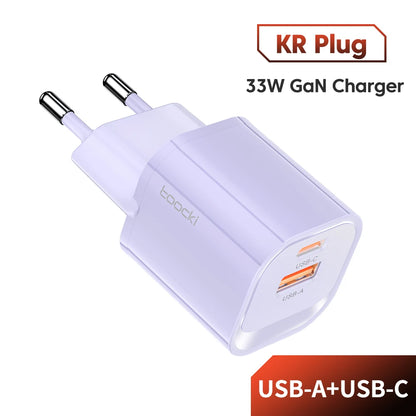 Toocki 33W GaN USB Type C Charger Quick Charge 3.0 PD 3.0 For iPhone 14 13 12 11 Pro Max XS For iPad Pro Air iPad Mini 2021