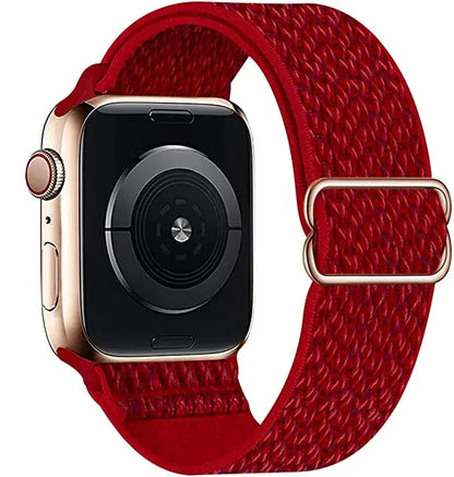 Nylon Loop Strap For Apple Watch 49mm 45mm 41mm 44mm 42mm 46mm Adjustable Elastic Belt iWatch Ultra 3/2 11 10 9 8 7 6 5 SE3 Band