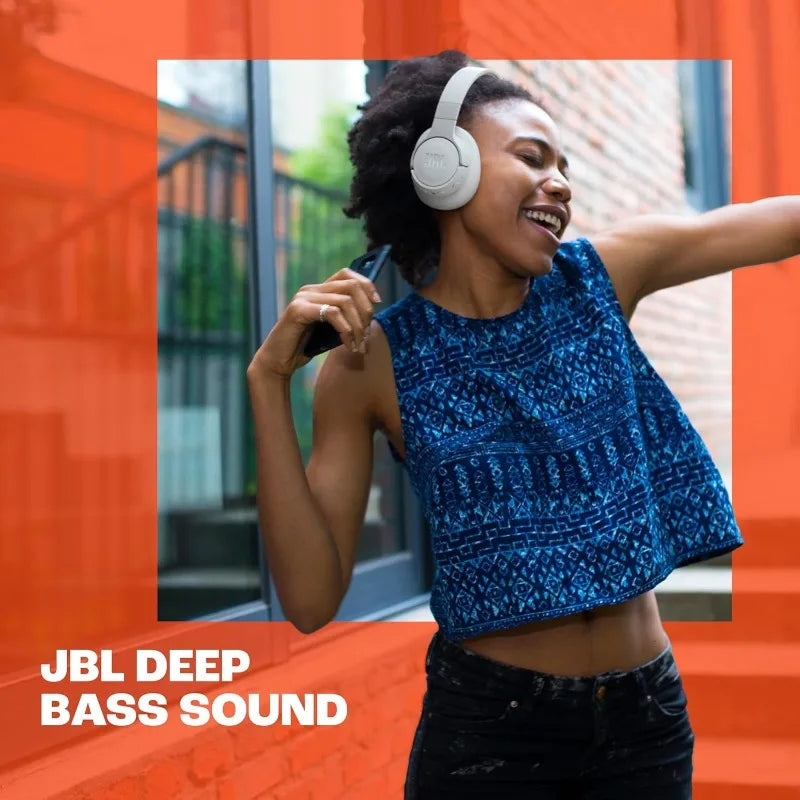 original JBL Tune 770NC Wireless Bluetooth Over Ear Headphones Adaptive Noise Cancelling 70H Battery Foldable Lightweight
