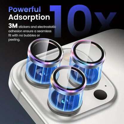 3Pcs Metal Lens Protector Glass For iPhone 16 13 12 11 14 15 Pro Max Mini Camera Lens Protection Film For iPhone 16 14 15 Plus