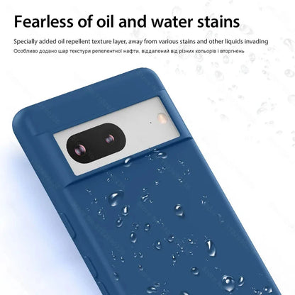 Luxury Original Liquid Silicone Phone Cases For Google Pixel 8 6 7 Pro 6A 7A Case For Google Pixel 8 7 Pro Shockproof Soft Cover