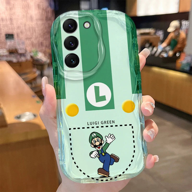 Super M-Marios Bros Case for Samsung Galaxy A53 A50 A50S A36 A35 A34 A32 A30 A26 A25 A24 A20 A16 A15 A06 A05S A05 M55 5G Cover