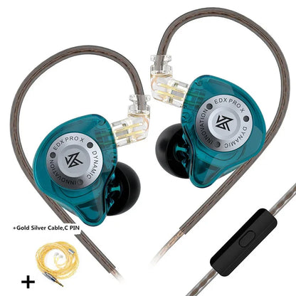 KZ EDX PRO X Dynamic Drive Earphone HIFI Bass Music Earbud Sport Noise Cancelling Headset KZ EDXPROX ZSTX ZSN PRO ZAS EDA ZVX