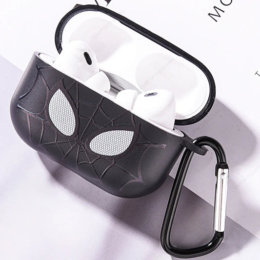 Silicone TPU Case For AirPods 4 Pro 2 2nd Gen USB C Cover Spider Design Pattern Cases For AirPods Pro2 Pro 2 3 1 Shell With Hook