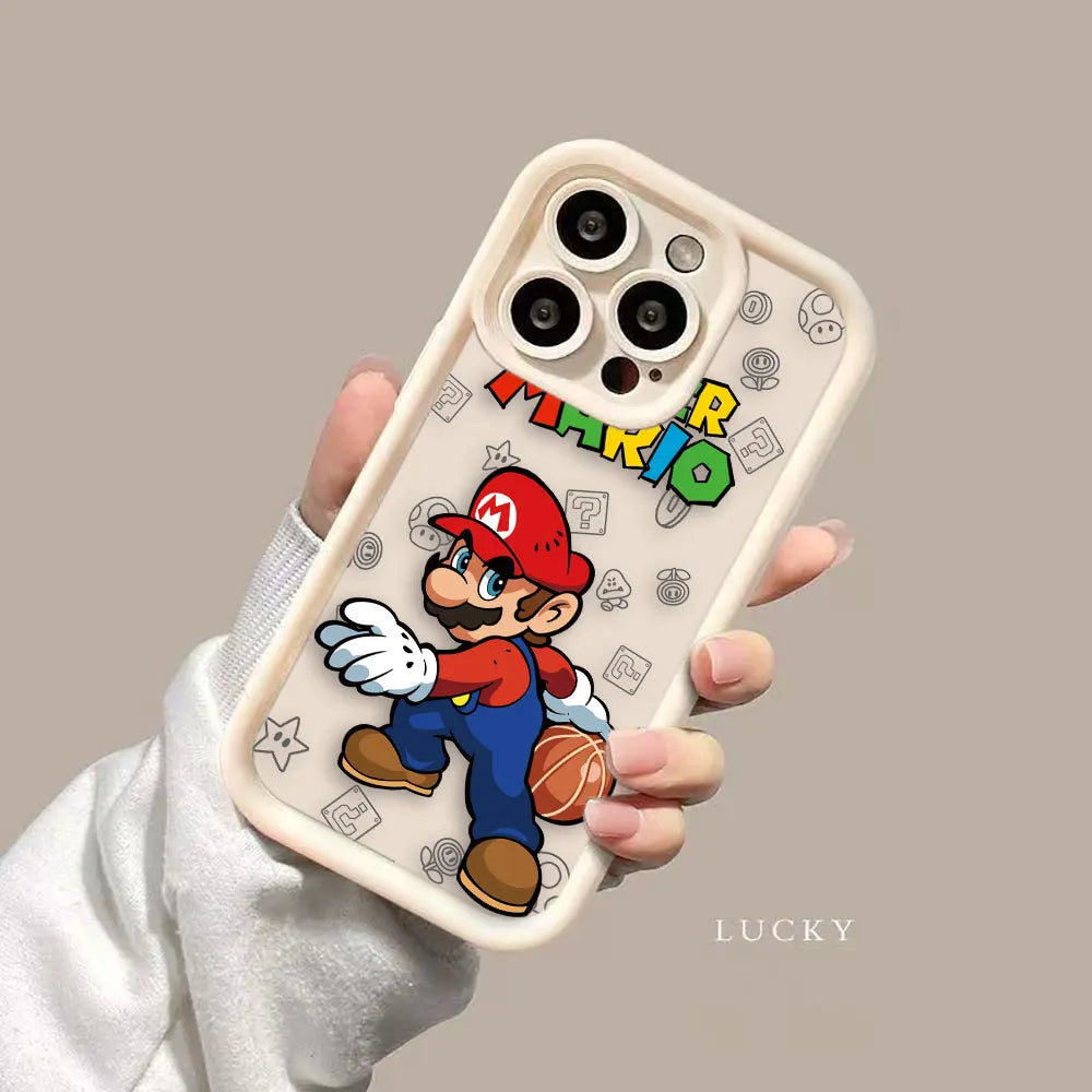Super M-Mario Bros Game Phone Case For Realme C20 C21Y C30 C31 C33 C35 C53 C55 12 11 8 8I 7I 5 GT 3 NARZO 50 5G Case Funda Shell