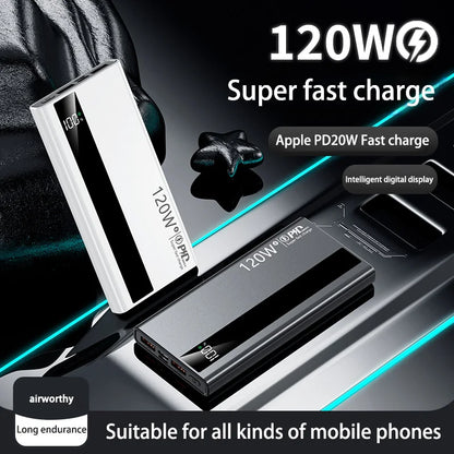 Xiaomi 120W 200000mAh High Capacity Power Bank Super Fast Charging Power Bank Portable Battery Charger For iPhone Samsung Huawei