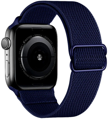 Nylon Loop Strap For Apple Watch 49mm 45mm 41mm 44mm 42mm 46mm Adjustable Elastic Belt iWatch Ultra 3/2 11 10 9 8 7 6 5 SE3 Band