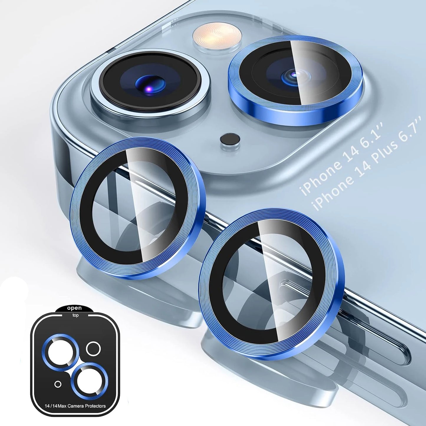 Camera Lens Protector Cover For iPhone 15 Pro Max 14 Plus 13 Mini 15Pro 14Pro 13Pro 15Plus 14Plus 13mini Protection Accessories