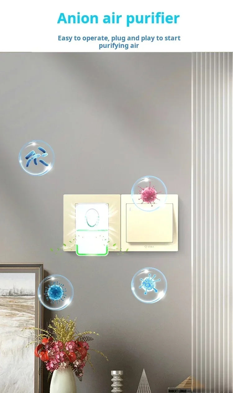 Home Use Negative Ion Air Purifier New Model Bathroom Odor Pet Deodorizer Methanol Removal Air Cleaner for Smells