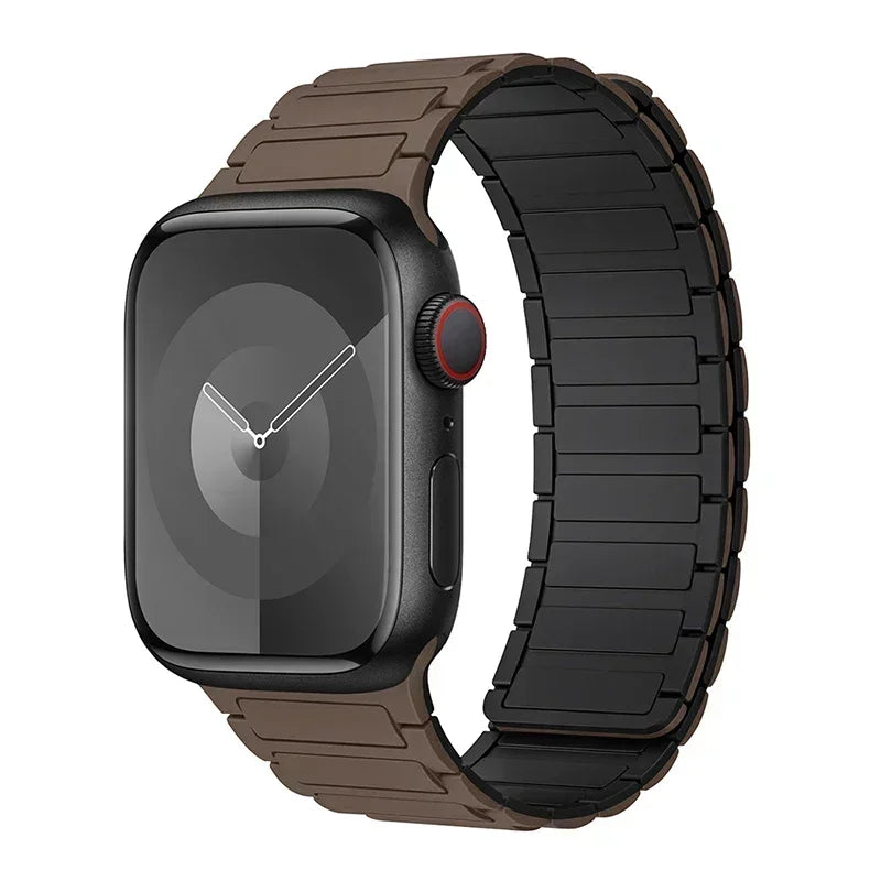 Magnetic Loop for Apple Watch Bands 44mm 40mm 49mm 45mm 41mm 38mm Silicone Bracelet iWatch Series 9 8 7 6 5 4 3 Se ultra 2 strap
