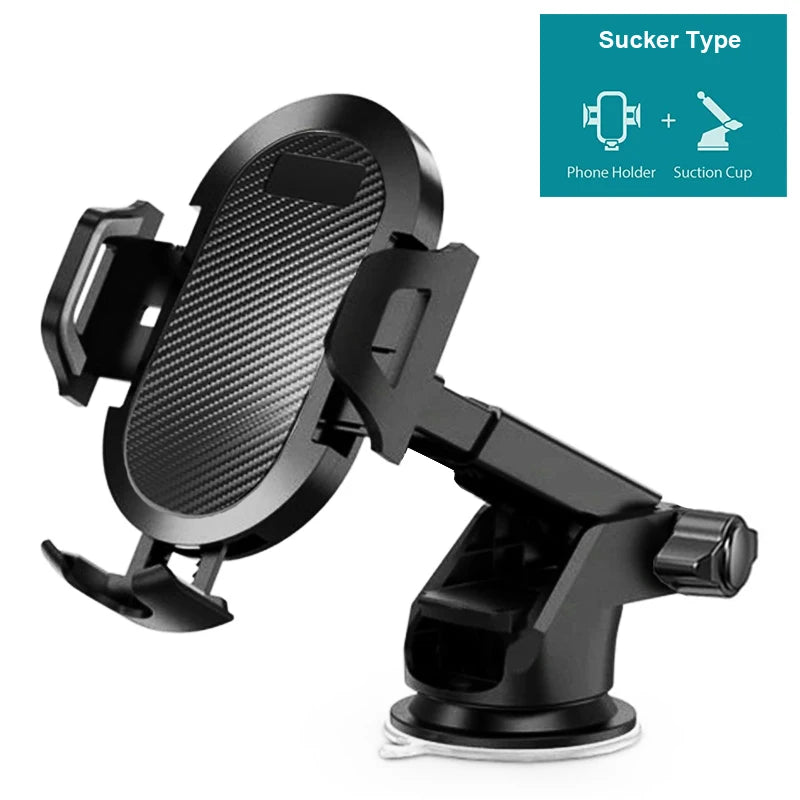 Car Phone Mount Long Arm Suction Cup Sucker Car Phone Holder Stand Mobile Cell Support For iPhone Xiaomi Redmi Samsung Huawei