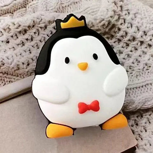 Penguin Cartoon Cable Protector Cute Charger Protector Cable Winder Organizer Data Line Cord Protective Cover For iPhone