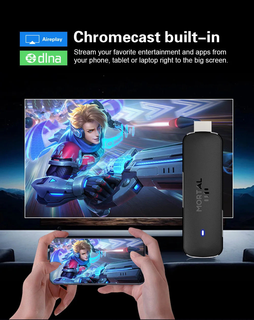 Android14 TV Stick  Mortal Q8 Global Version  Allwinner H313 Chip Wifi6 Voice Remote 8K 4K@60fps YouTube Stream TV stick 2G8G16G