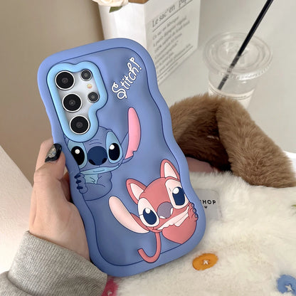 Stitch Soft Case For Samsung Galaxy A03S A04E A16 A15 A14 A53 A25 A32 A34 A35 A52 A55 S20 S21 S22 S23 S25 Ultra Plus A26 A36 A56
