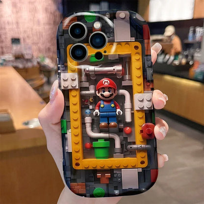 Cartoon Shockproof Phone Case for iPhone 17 Air 16 E 15 Pro Max 14 13 12 Mini 11 Pro Max Mushroom Liquid Silicone Covers Funda