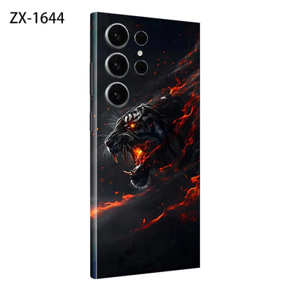 Colorful Decal Skin for Samsung Galaxy S24 S23 S25 Ultra Plus S24Ultra Back Screen Protector Cover Wrap Stones Sticker