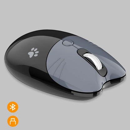Pink Wireless Cute Meow Mouse Cartoon Silent Optical Ergonomic 1600DPI Mause Computer USB Gamer Mice For Laptop PC Gifts