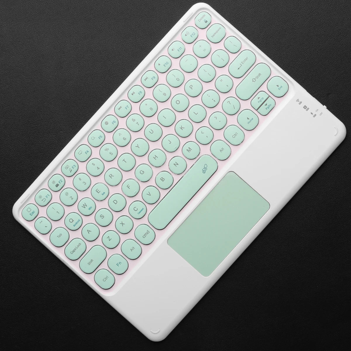 Wireless Keyboard with Touchpad,Ultra-Slim Portable Bluetooth Rechargeable Keyboard,Wireless Keyboard for iOS Android Windows