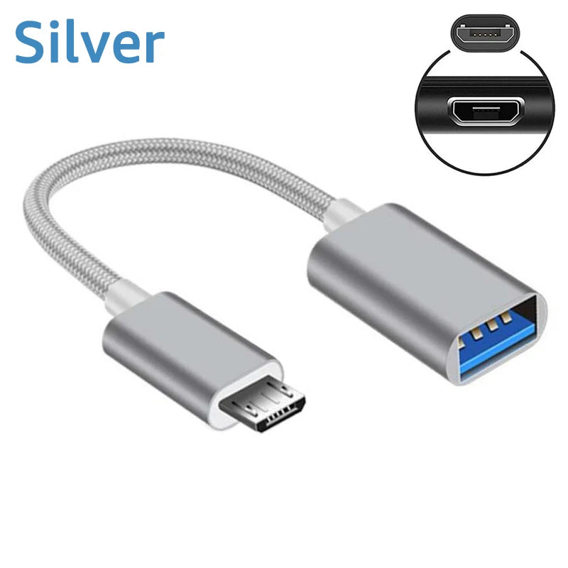 Micro USB OTG Adapter Micro USB Male To USB 2.0 Female Cable Adapter For Samsung Huawei Xiaomi Android Phone USB Flash Drive