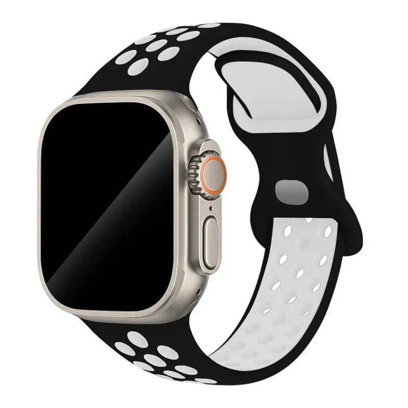 Strap For Apple Watch Band 44mm 49mm 45mm 40mm 41mm 38mm 42mm correa Breathable sports bracelet iwatch series 8 SE 7 6 5 9 Ultra
